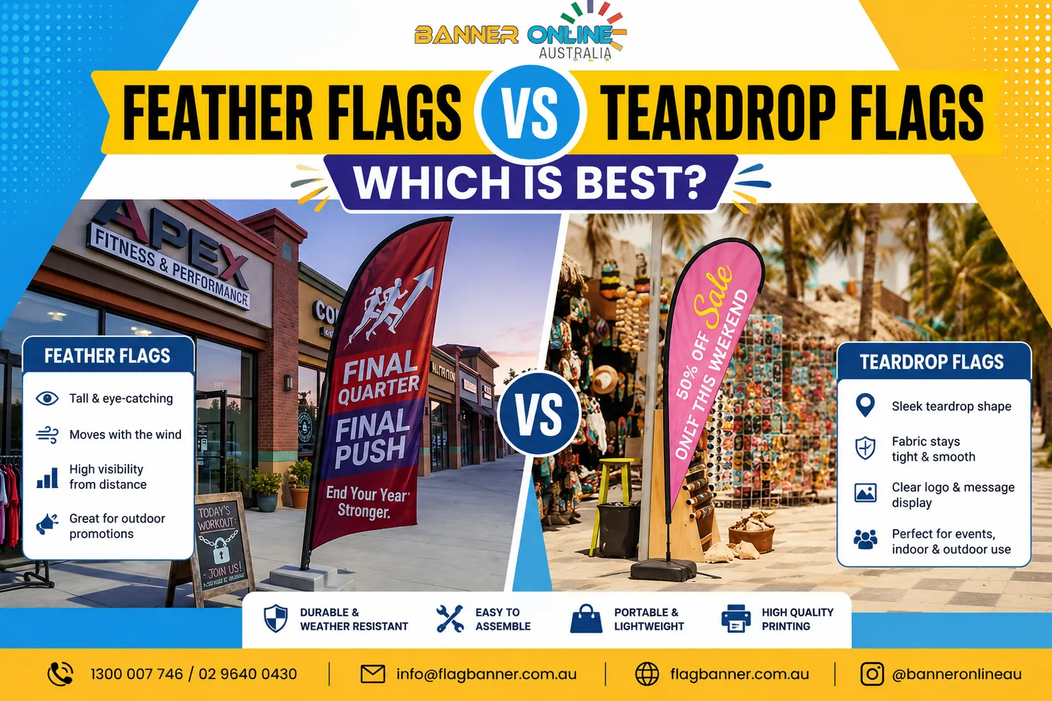 Feather Flags vs Teardrop Flags: Which Is Best?