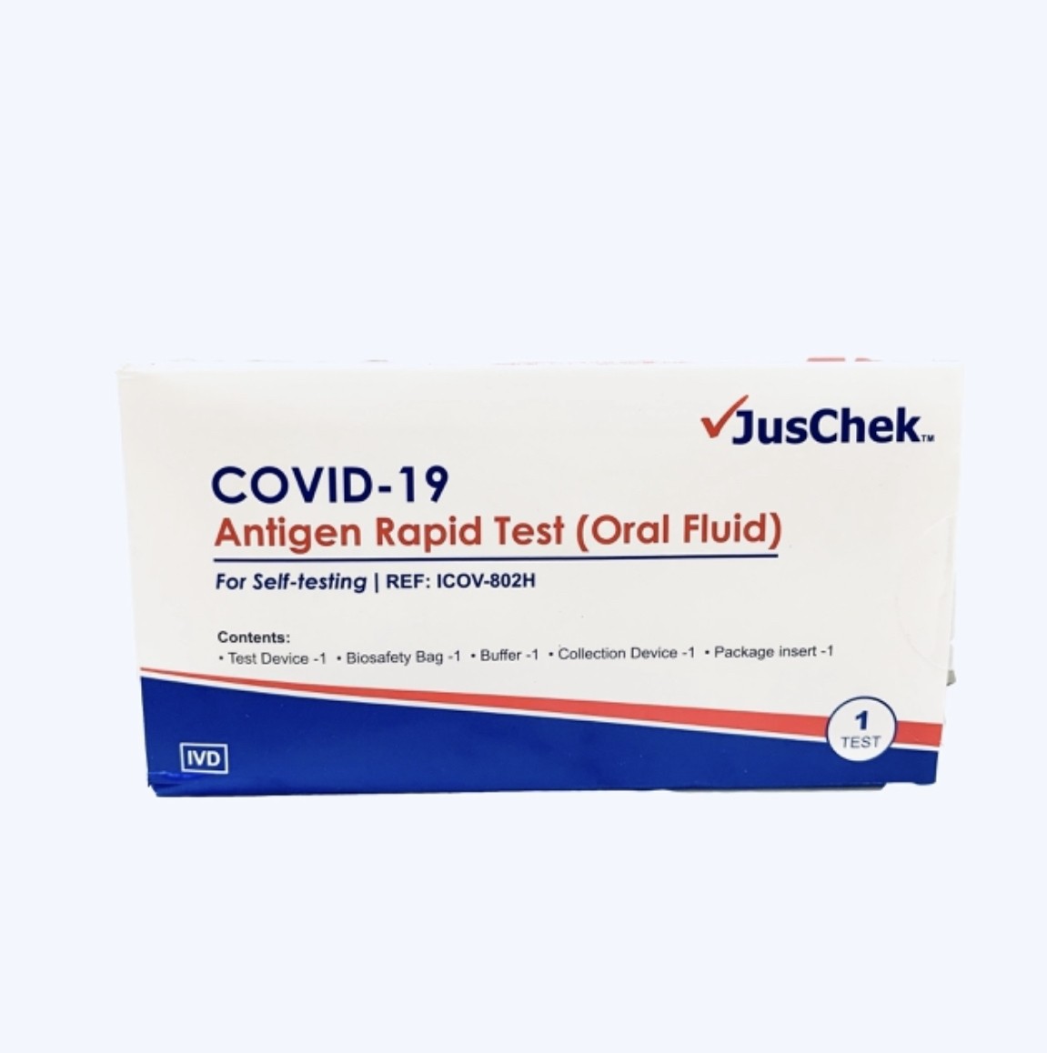 JUSCHEK Oral Fluid (Saliva) Covid Antigen Rapid Test Kit - Single Pack