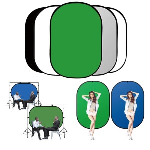 （003E08R19）Chromakey Blue-Green Collapsible Backdrop-1