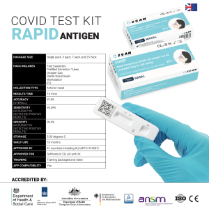 LYHER -  Nasal Swab Covid Antigen Rapid Test Kit - For Home Self-test 