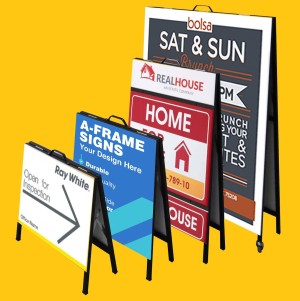 Metal Face A Frame Signwhite Steel Panel A frame Printing