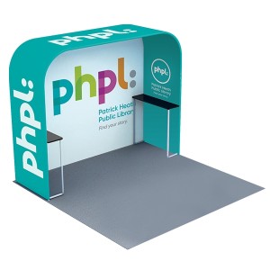 SQUARE ARCH WITH DISPLAY RACKS 2997MM W X 2387MM H