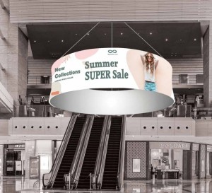 Circular Round Circle Trade Show Ceiling Hanging Banners