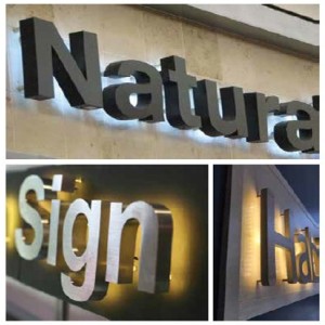 Fabricate Stainless Steel with LED Illumination Letters