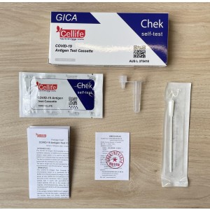CELLIFE Nasal Swab Covid Antigen Rapid Test Kit  - Home Self Testing - Single Pack