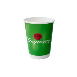 Biodegradable 12oz Double Wall Paper Cups Printing