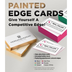 COLORED EDGE (PAINTED EDGE) BUSINESS CARD 700GSM