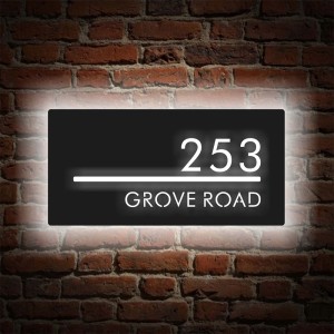 street number plate led signs