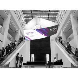 Sky Tube Curved Triangle Hanging Banners