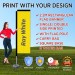 2.7m Rectangle Flag Banner with Square Base & Water Bag