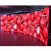 9m curved concave shape media wall backdrop