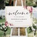 custom shape wedding welcome board foamboard