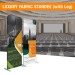 SINGLE SIDE FABRIC STANDEE | FABRIC BANNER STAND | FABRIC DISPLAY (WITH LEG)