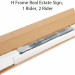 H Frame Real Estate Sign (2 Riders)