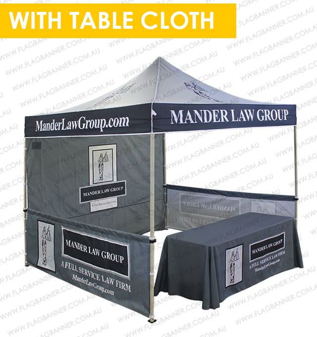 Custom Marquee with Custom Table Cloth